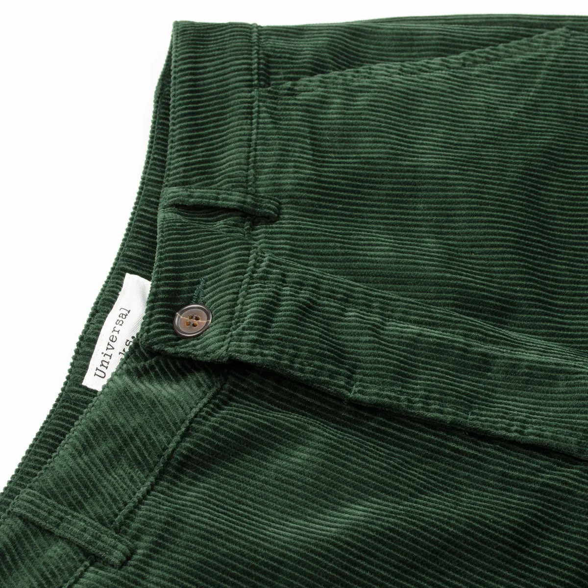 Universal Works - Military Chino Cord - Forest Green