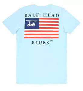 US flag t-shirt - light blue