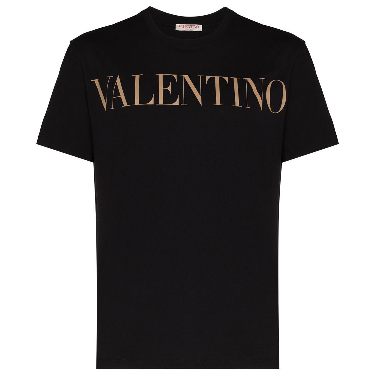 Valentino black logo t-shirt in bronze