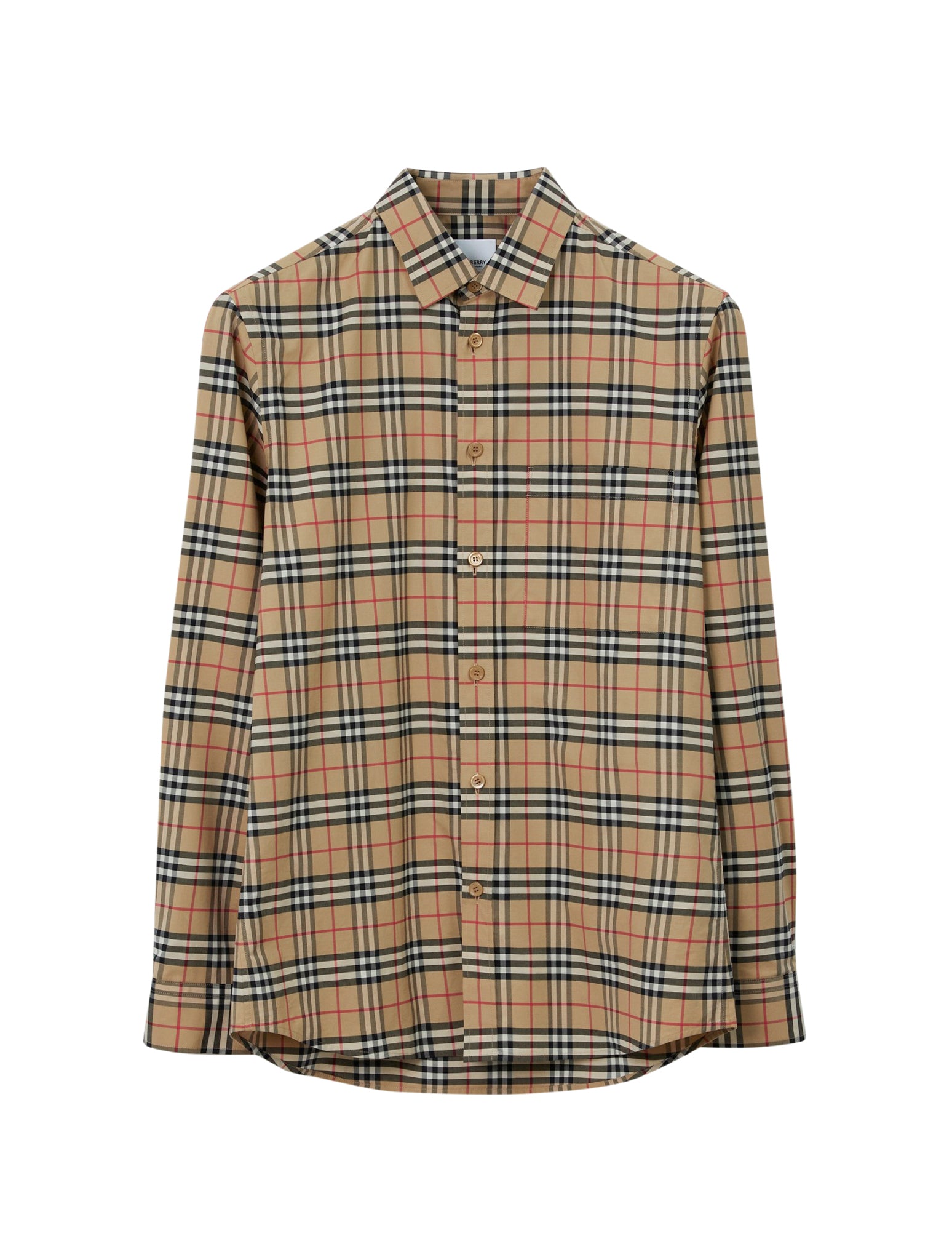 vintage check pattern shirt