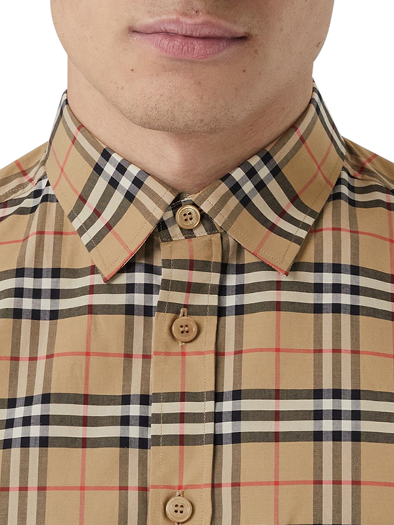 vintage check pattern shirt