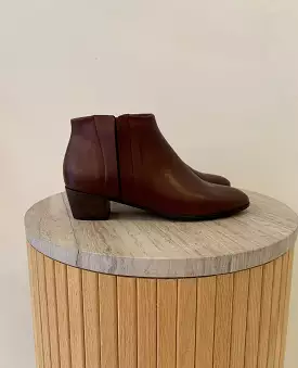 Warehouse Sale - Cake Bootie Merlot Leather -50% Discount.