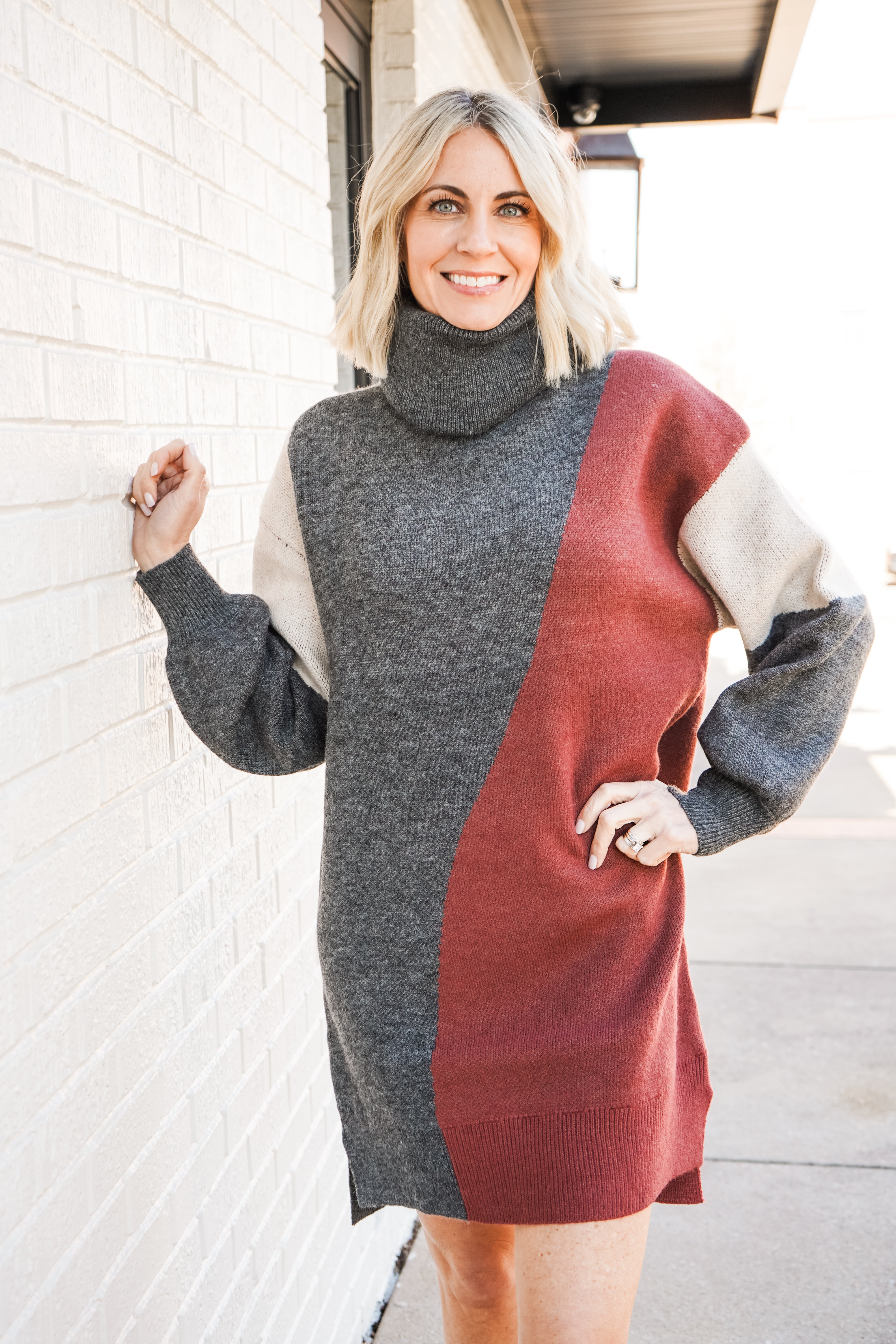 Wave Around Sweater Dress