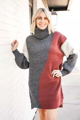 Wave Around Sweater Dress