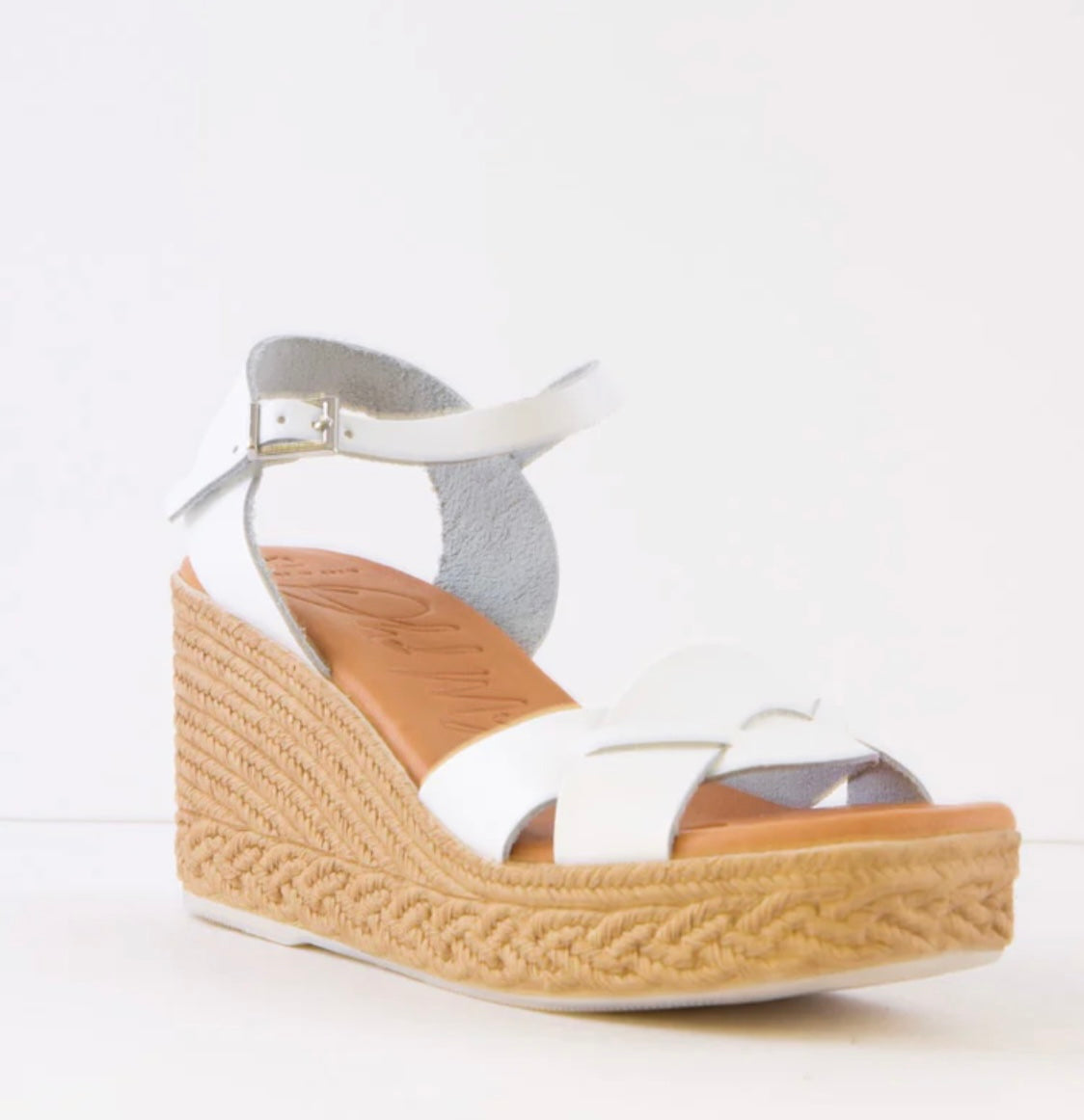 White Wedge Sandals