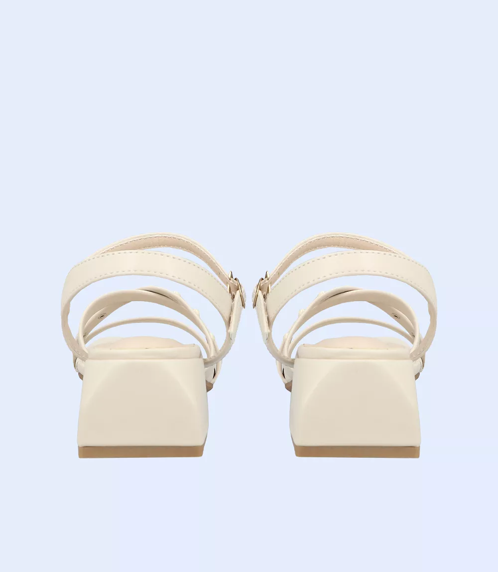 White Women's Casual Sandal Heels