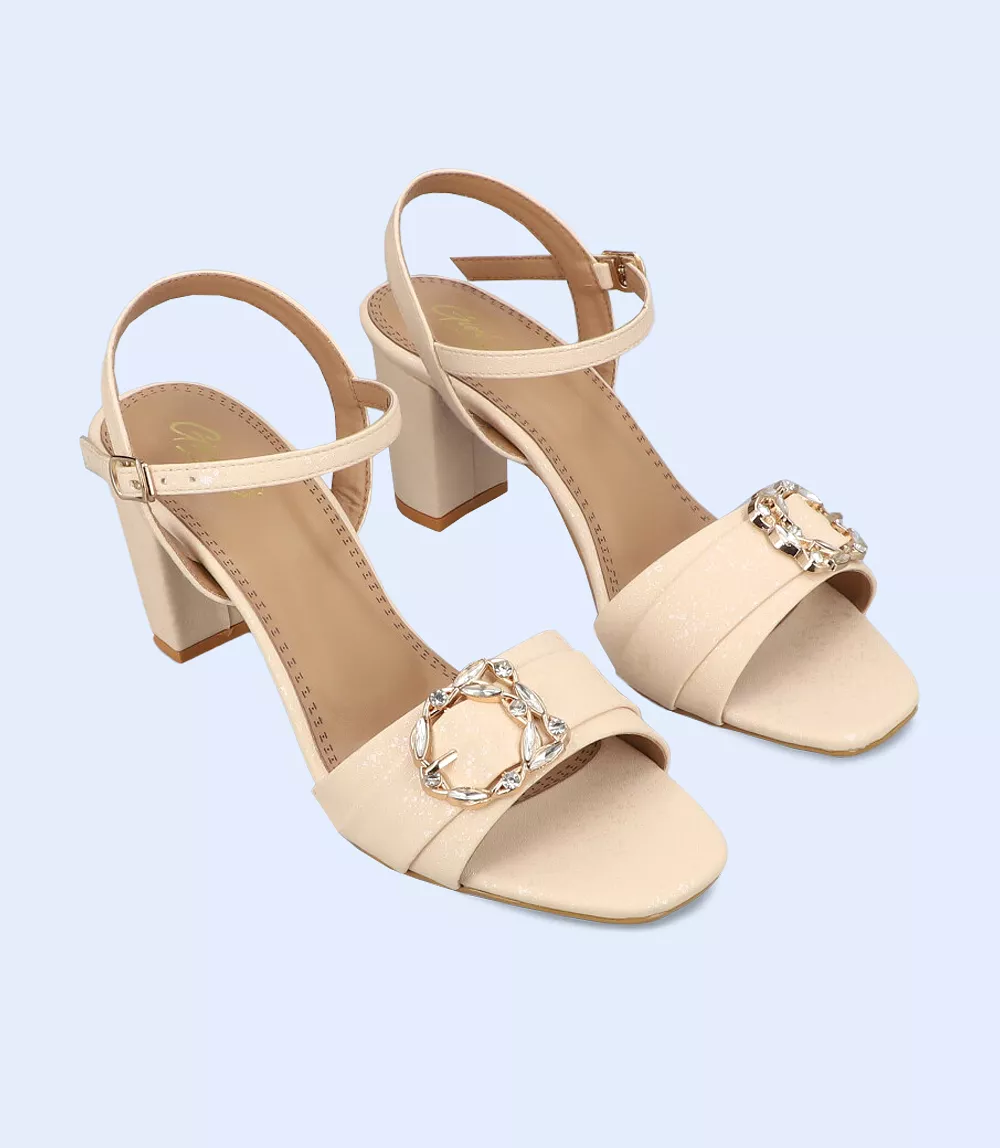 Women Casual Ivory Sandal Heels