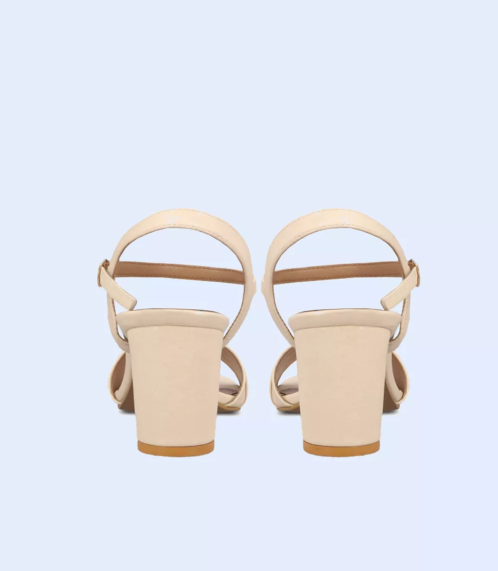 Women Casual Ivory Sandal Heels