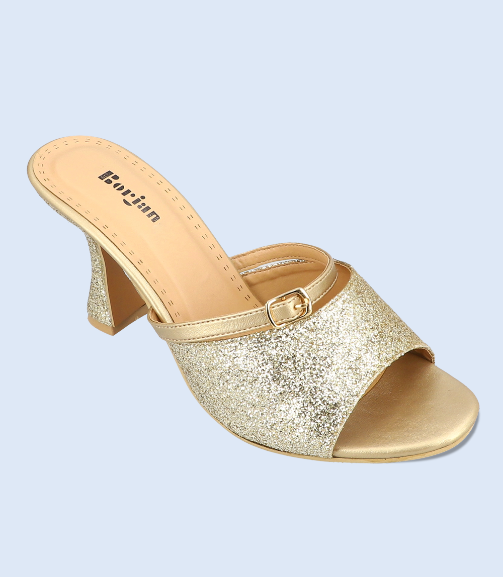 Women's formal slipper heels - BW5863 Golden