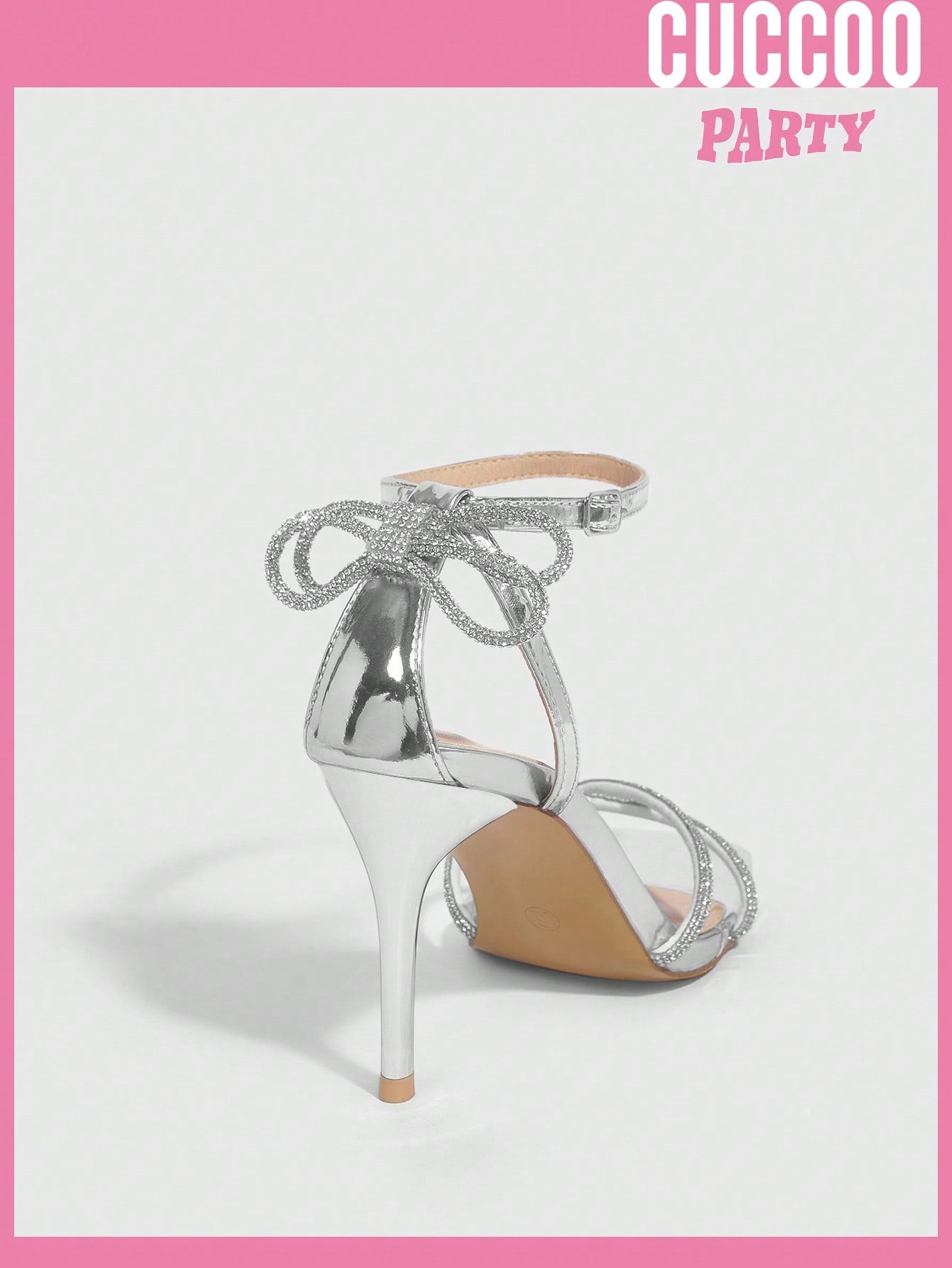 Women's Rhinestone Butterfly Sandals - Square Toe, Ankle Strap, High Heels - Perfect for Spring and Summer Prom