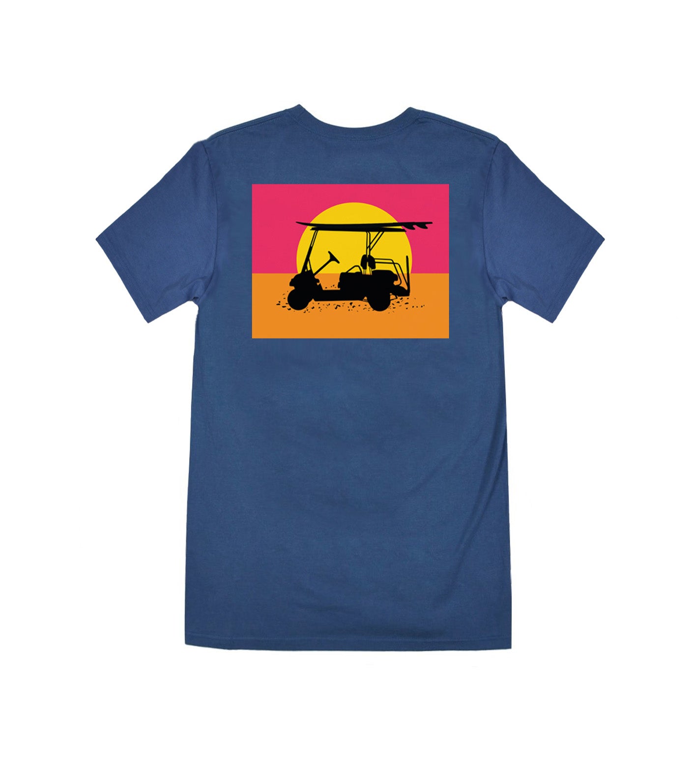 Youth Navy Island Tee with Endless Sunset - Short Sleeve