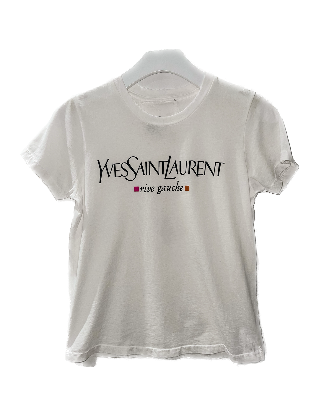 YSL Rive Gauche Women's White Fit Tee, Buy Online